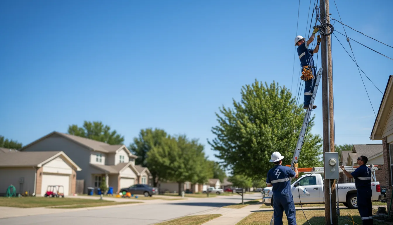 Residential electrician providing installation services in Mayo, SC